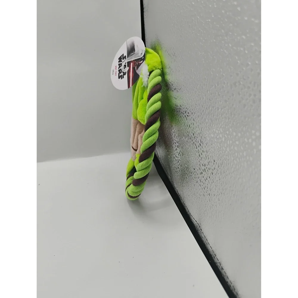 Star Wars Dog Toy Pet OS Green New Yoda Plush Rope Ring Tug Toy